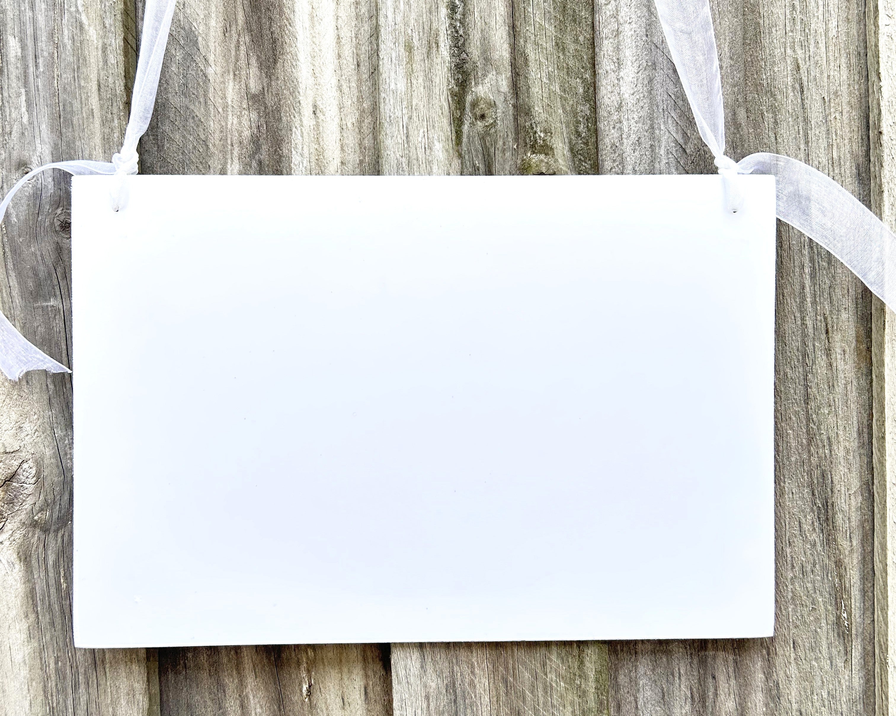 Custom Rectangle Wedding Sign