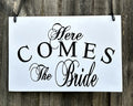 Here Comes The Bride Flower Girl Page Boy Wedding Sign