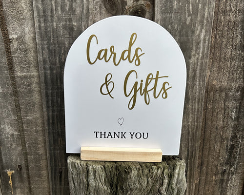 Cards and Gifts Wedding Sign