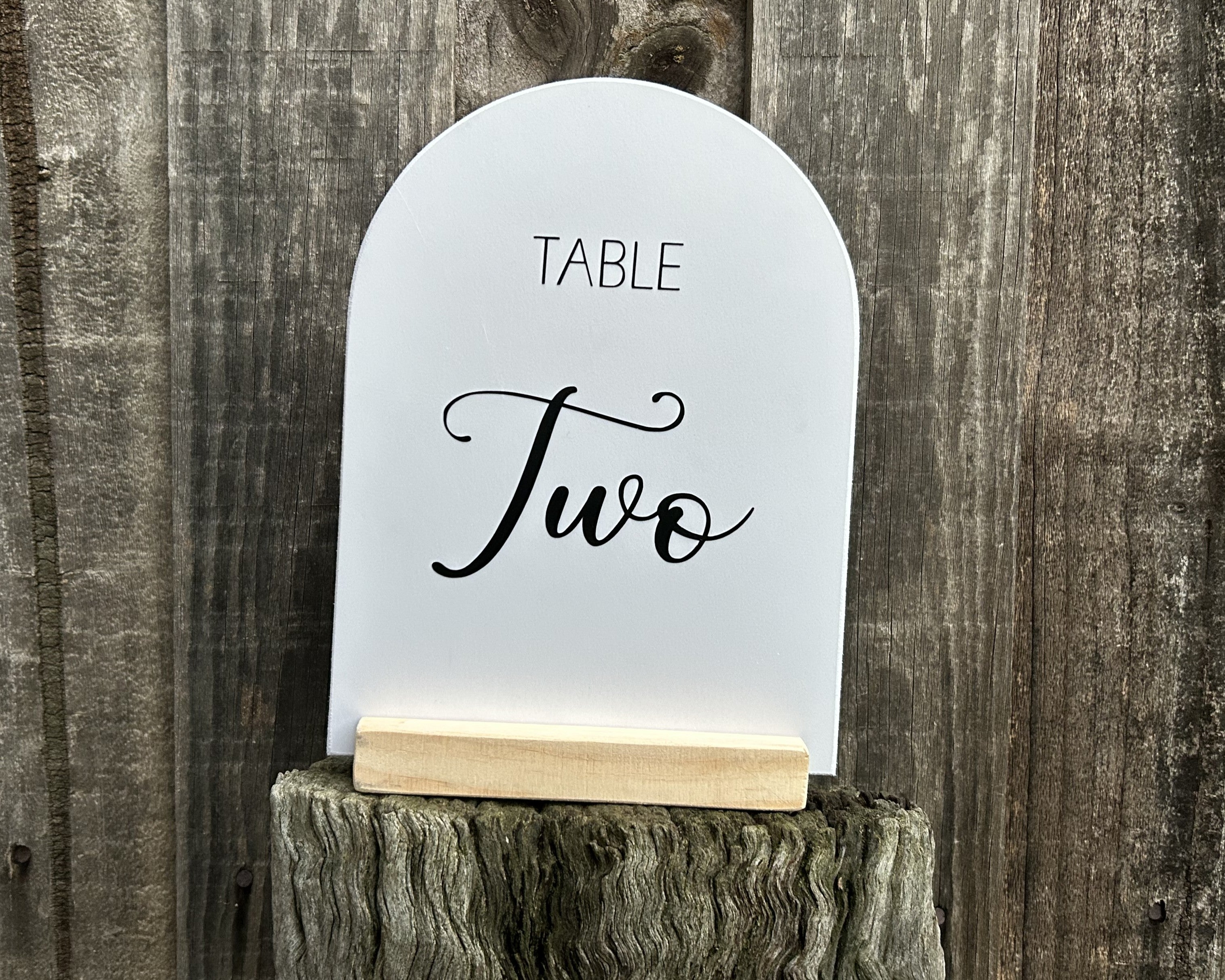 Table Number Wedding Sign