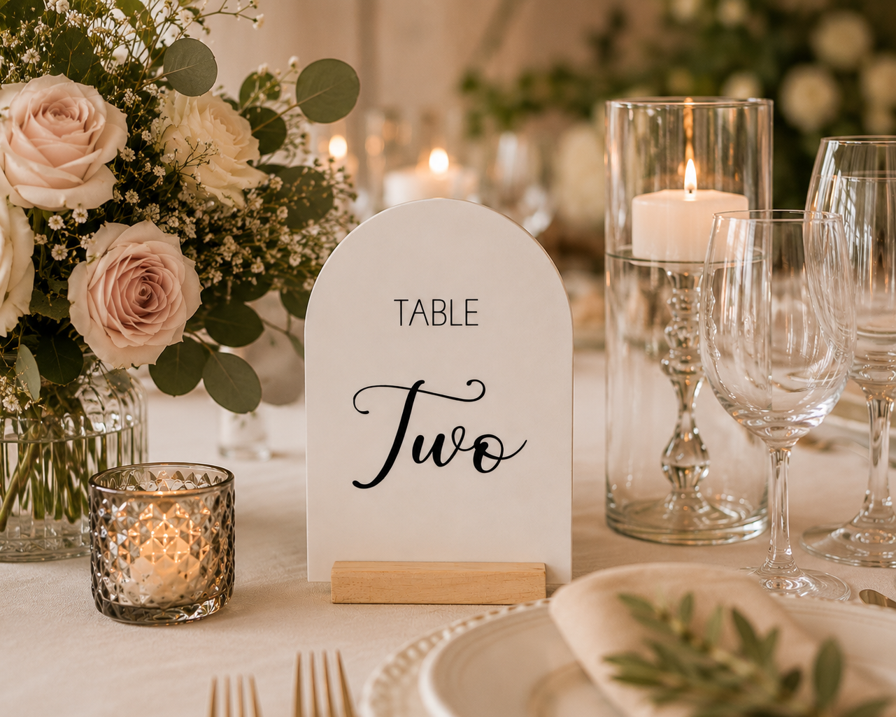 Table Number Wedding Sign
