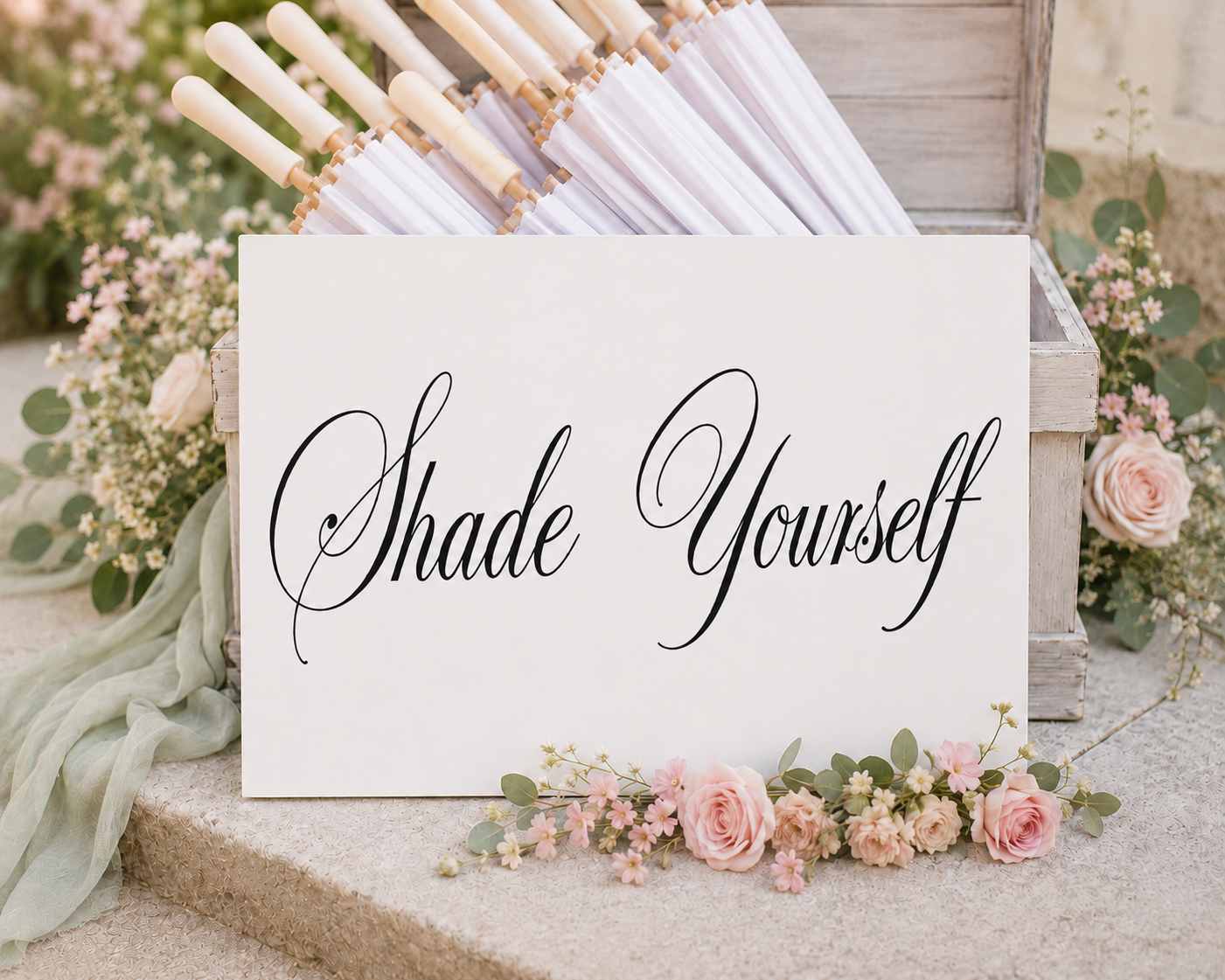 Wedding Shade Sign