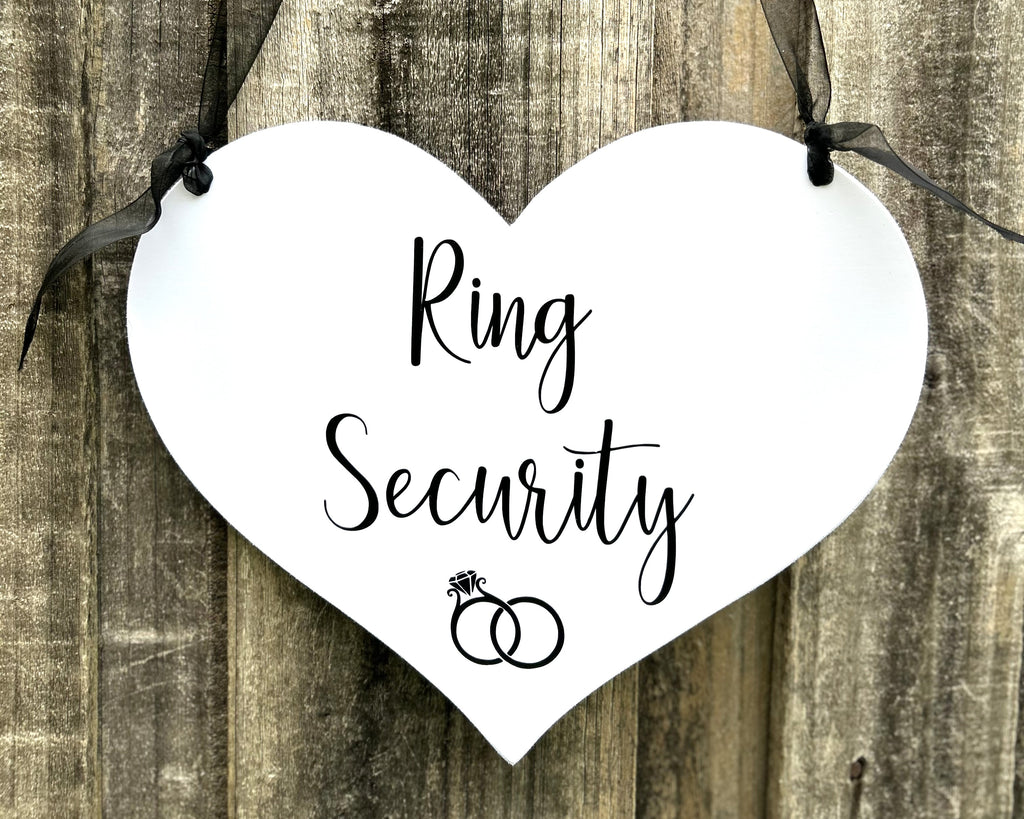 Ring Security  - Engagement/Wedding announcement Dog Sign