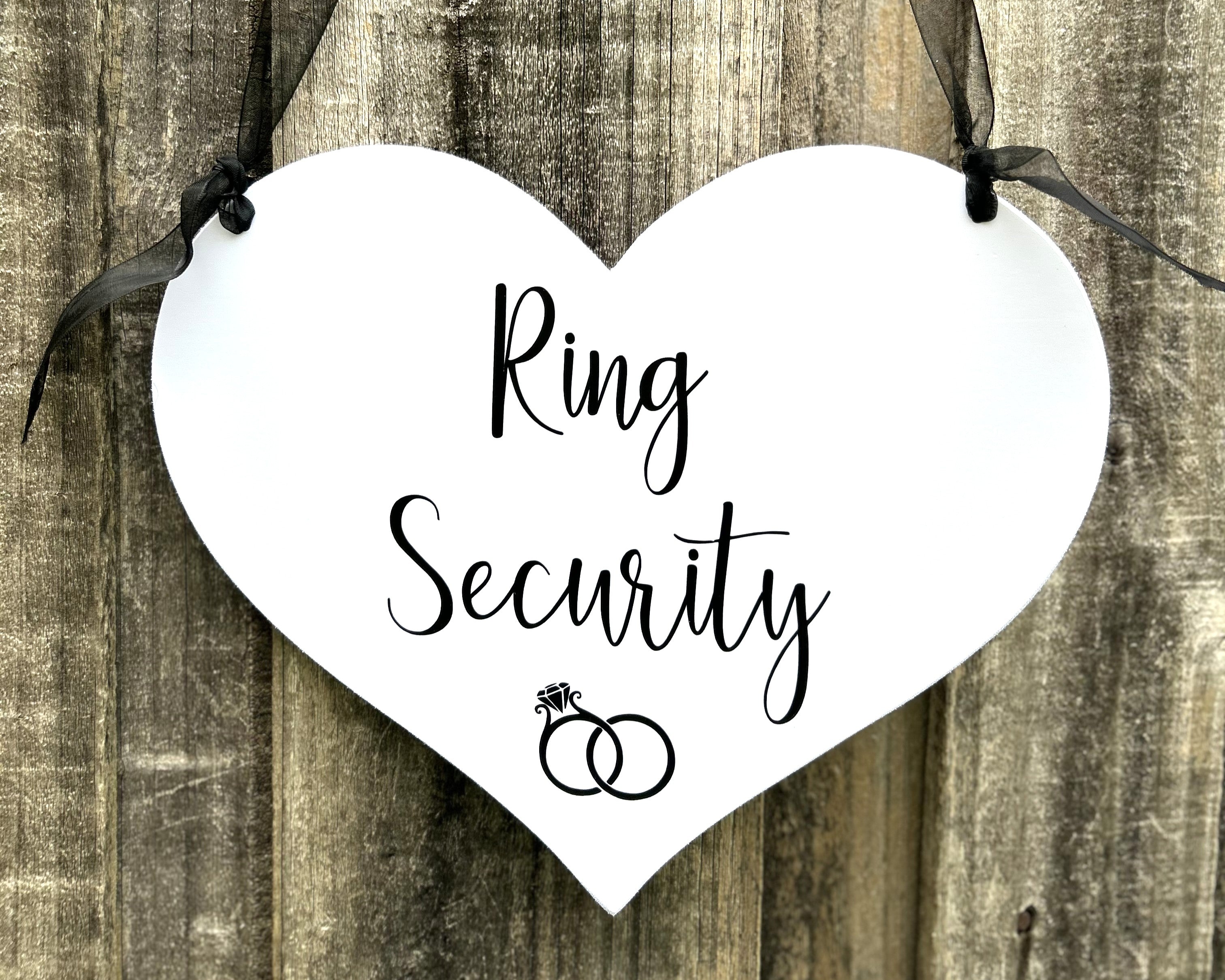 Ring Security  - Engagement/Wedding announcement Dog Sign