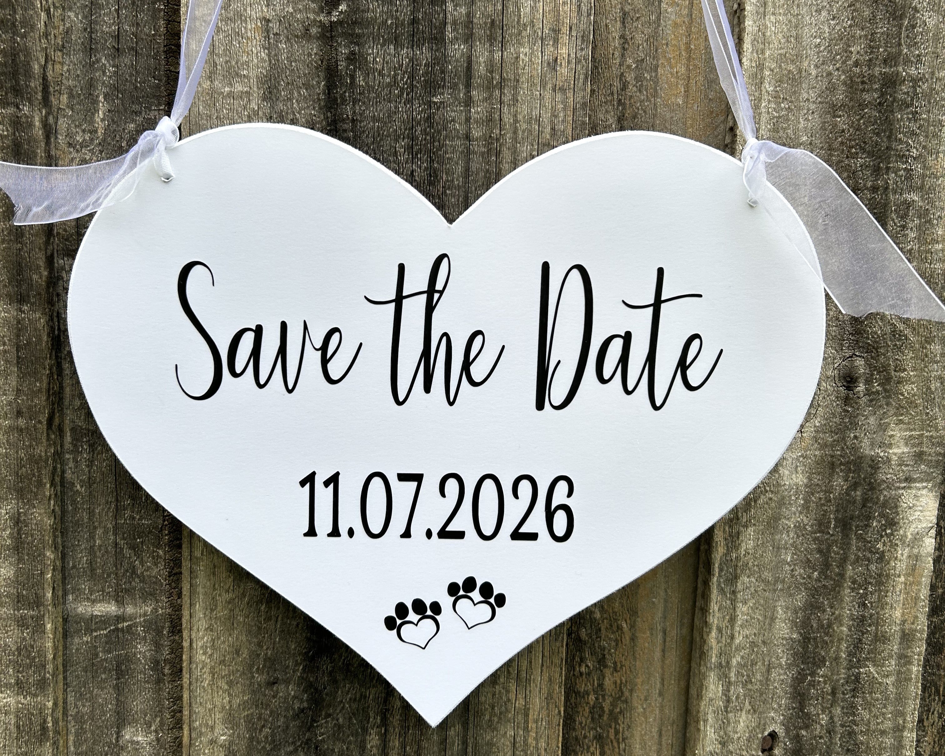 Save the Date - Engagement/Wedding announcement Dog Sign